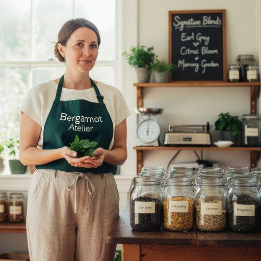 Bergamot citrus tea készítésének folyamata, ínycsiklandó aromákkal.